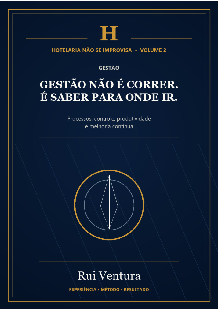 Capa do livro Gestão Não É Correr. É Saber Para Onde Ir., de Rui Ventura
