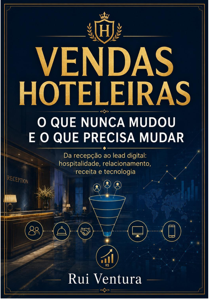 Capa do livro Vendas Hoteleiras, de Rui Ventura